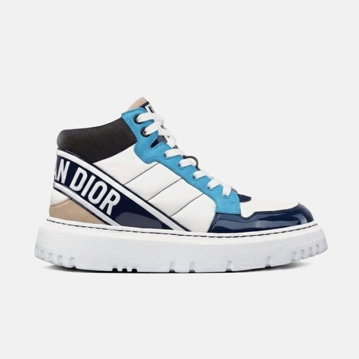 Dior D-Player White Blue Lightweight Sneakers Size US 8