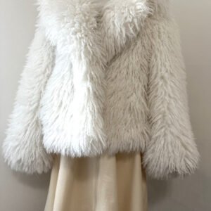 Cinq à Sept Geraldine Faux Fur Coat | White | Size S