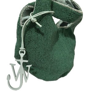 JW Anderson Green Beaded Shopper Tote Bag