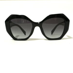 Prada PR 16WS 1AB5D1 Black Geometric Sunglasses | Grey Gradient Lens