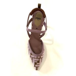 Fendi Colibri Lite Mauve Pink Kitten Heel Pump | Size 36.5