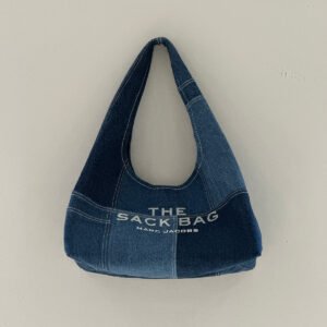 Mark Jacobs The Sack Denim Patchwork Hobo Bag