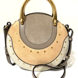 Chloé Pixie Colorblock Round Shoulder Bag