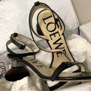 Loewe Heel Sandal Black | Size EU 38 / US 8